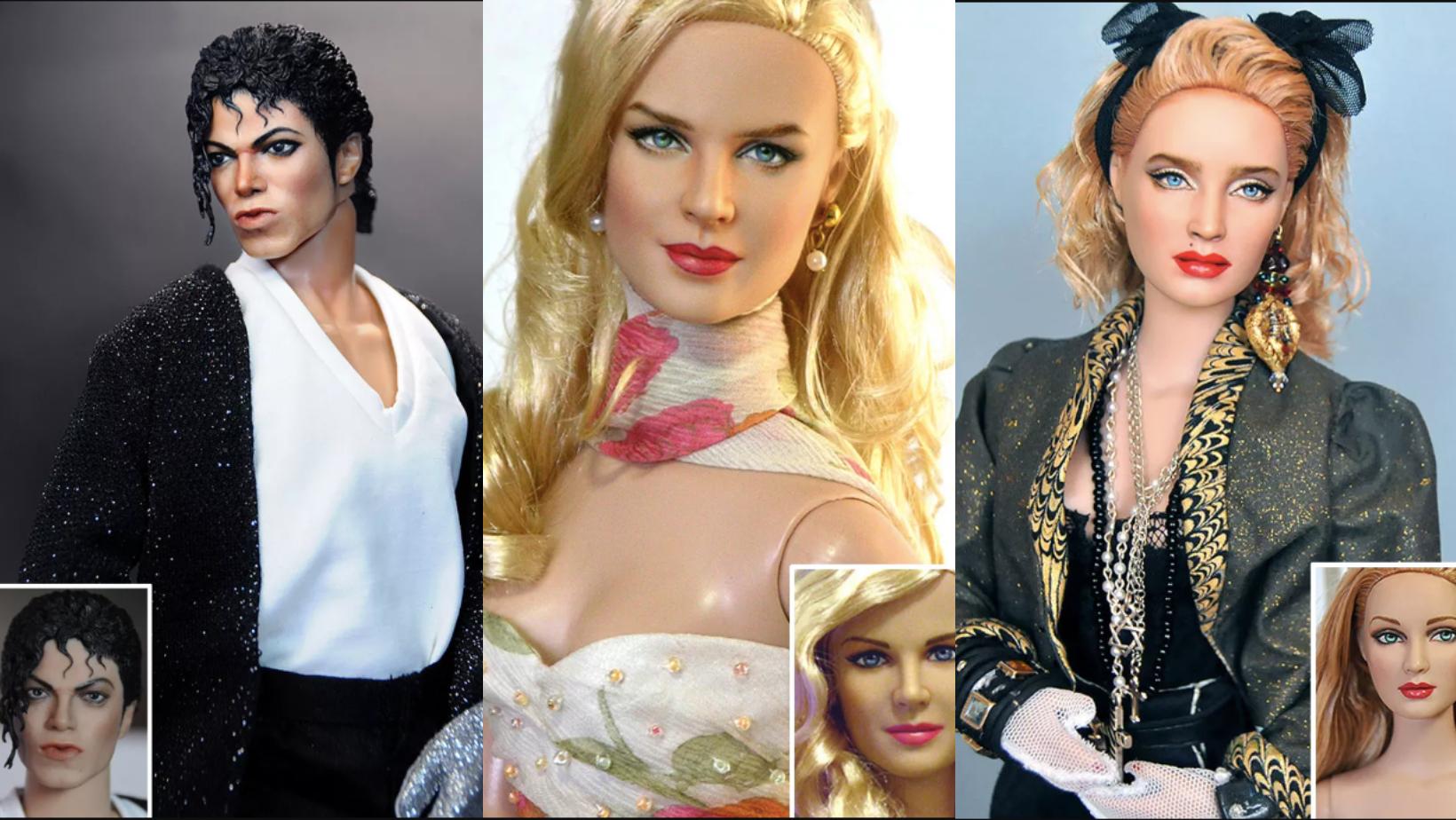 Художник перекрашивает куклы знаменитостей, чтобы они выглядели более реалистично (18 Новых Фото)
