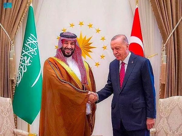 2. Arap medyasının yayınladığı Erdoğan ve prens Selman fotoğrafı sosyal medyada tepki çekti.