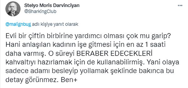 Kahvaltı olayına dönersek bunun halen kadının görevi olduğunu düşünenler yok değil! Allah'tan az sayıdalar👇