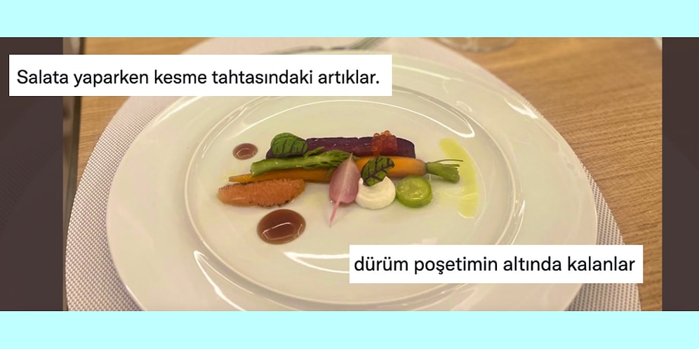 Twitter'da Paylaşılan Fine Dining Tabağına Gelen Birbirinden İronik Yorumlar