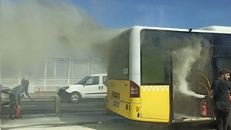 İstanbul Haliç Köprüsü'nde Korku Dolu Anlar: Metrobüs Alev Aldı, Yolcular Son Anda Tahliye Edildi