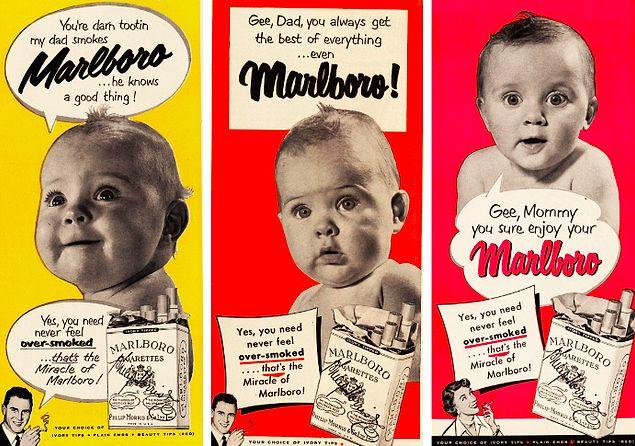 Durum öyle bir hal alır ki o dönem doktorlar bile çeşitli sigara markalarını destekliyor hatta Marlboro bebeği olan kadınları rahatlatan kampanyalar yapıyordu. Ayrıca doktorlar tarafından en çok tavsiye edilen sigara "Lucky Strike" açık ara öndeydi.
