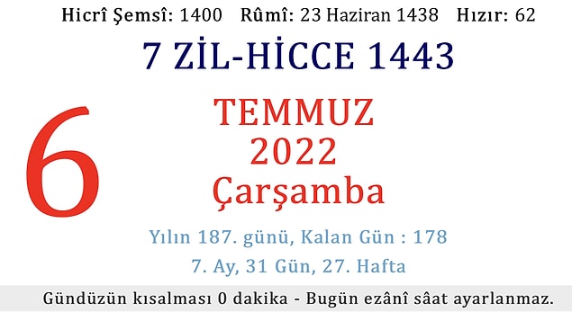 Bugün...