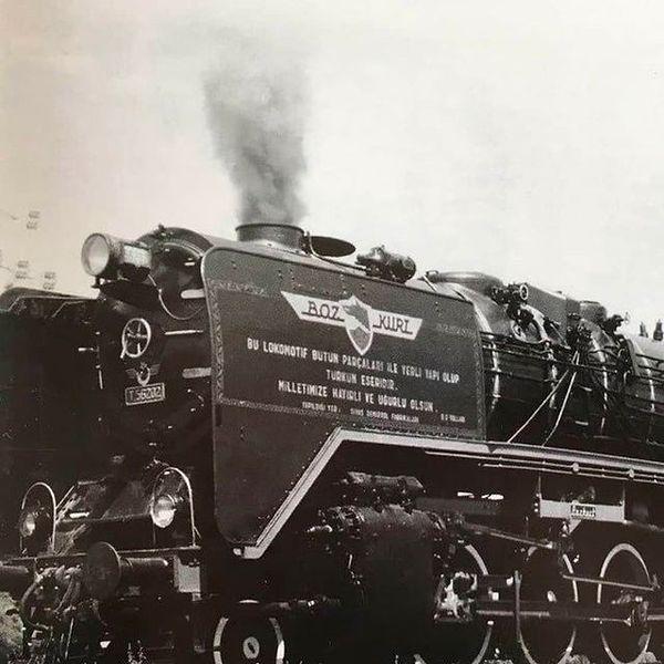 2. Türkiye'nin ilk yerli lokomotifi Bozkurt, Sivas, 1961.