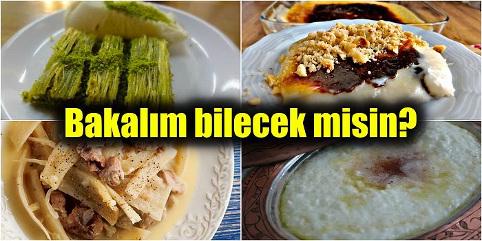 Bu Soruları Yalnızca Gerçek Gurmeler Biliyor! Hangi Yemeğin Hangi Bölgeye Ait Olduğunu Bulabilecek misin?