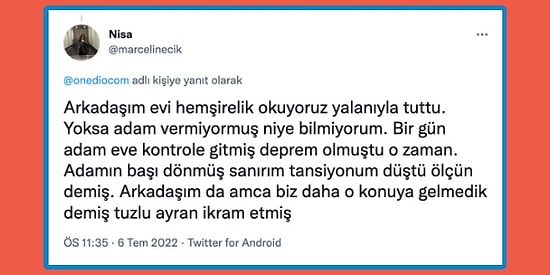 Ev Sahipleri ile Yaşadıkları En Saçma Anıyı Paylaşarak Hepimizi Şoka Sokan Takipçilerimiz