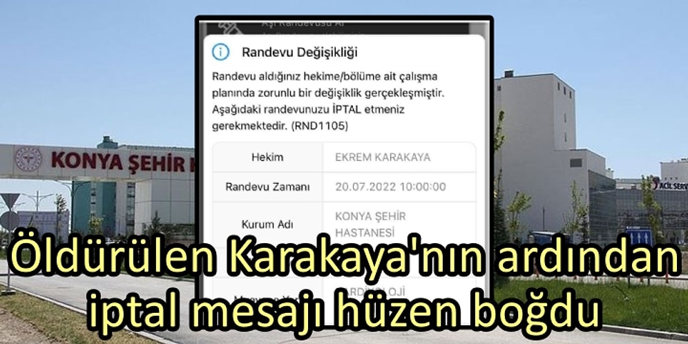 Hastanede Öldürülen Doktor Ekrem Karakaya'ya Randevusu Olan Hastaya Giden İptal Mesajı Hüzne Boğdu!