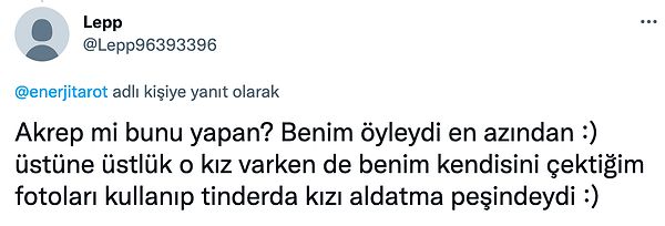 Tindersa sorun değil.