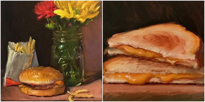 Birbirinden Güzel Yağlı Boya Resimler Yapan Noah Verrier'in Karınları Acıktıran Tablolarına Hayran Olacaksınız