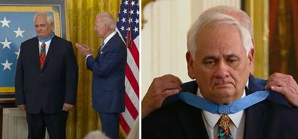 1. İddia: ABD Başkanı Joe Biden Vietnam gazisinin madalyasını ters taktı.