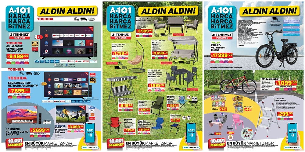 21 Temmuz 2022 A101 Aldın Aldın Kataloğu