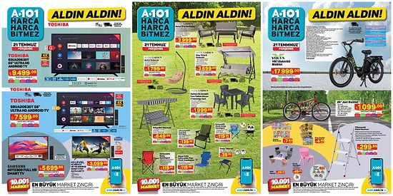 21 Temmuz 2022 A101 Aldın Aldın Kataloğu