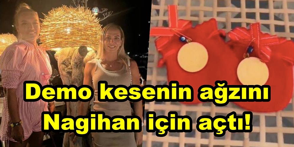 Demet Akalın Evinde Ağırladığı Favori Survivor Yarışmacısı Nagihan Karadere'yi Altın ve Hediyeye Boğdu!