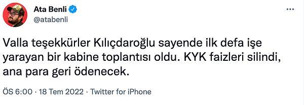 Sosyal medyada Kılıçdaroğlu'na destek twitleri atıldı👇