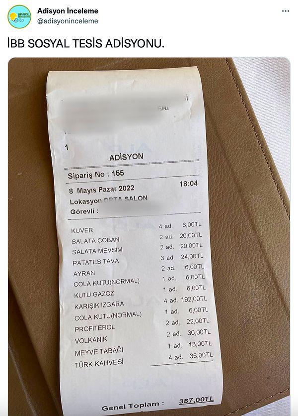 Bir diğer merak edilen konu olan belediye ve meclis çalışanlarının yemek ve içecek fiyatlarına ne kadar ödediğini de sizler için araştırdık.