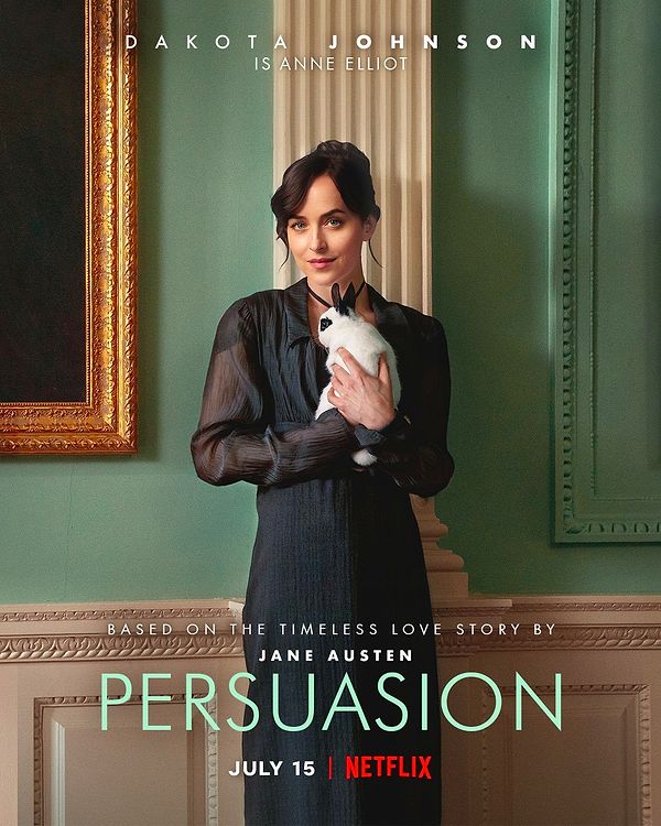 2. Başrollerinde Dakota Johnson, Cosmo Jarvis ve Henry Golding'in yer aldığı; Jane Austen'in aynı adlı romanından uyarlanan Persuasion filminden yeni bir afiş yayımlandı.