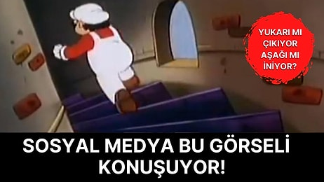 Sosyal Medya İkiye Bölündü! Görseldeki Super Mario Yukarı mı Çıkıyor Yoksa Aşağı mı İniyor?