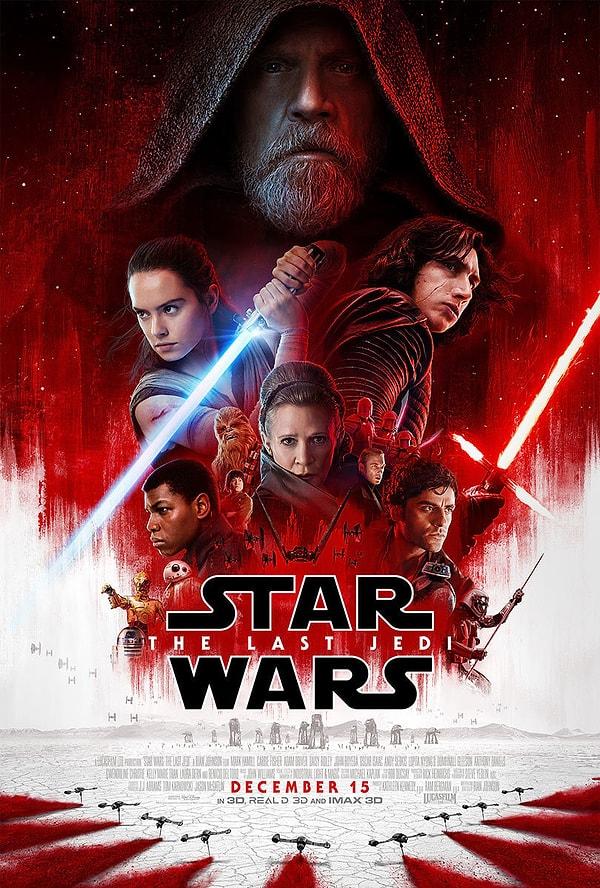 12. Star Wars: Episode VIII-The Last Jedi / Star Wars: Son Jedi (2017) IMDb: 6.9