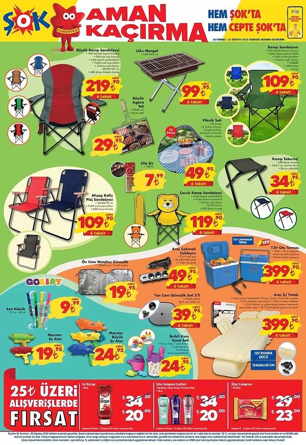 Kamp ve piknik ürünleri;