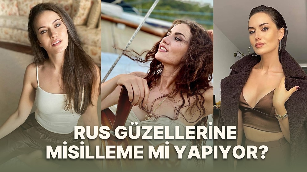 Rus Hayranlarıyla Bir Araya Gelmesiyle Gündem Olan Burak Özçivit'in Eşi Fahriye Evcen'den Yeni Pozlar Geldi