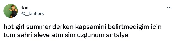 8. Sadece Antalya değil tüm dünya yandı.