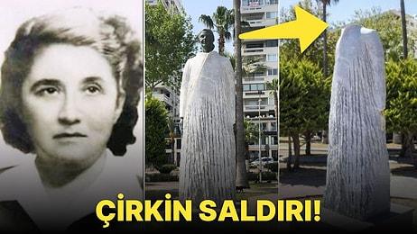Türkiye'de Seçilmiş İlk Kadın Belediye Başkanının Heykeline Çirkin Saldırı