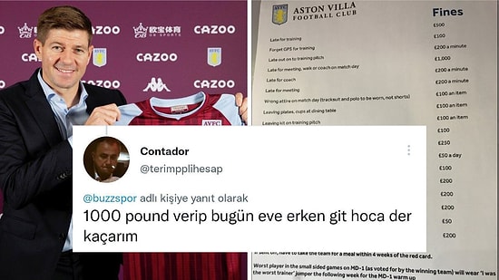 Böyle Ceza mı Olur Hoca? Steven Gerrard'ın Takımı İçin Hazırladığı Ceza Listesini Tek Tek İnceliyoruz