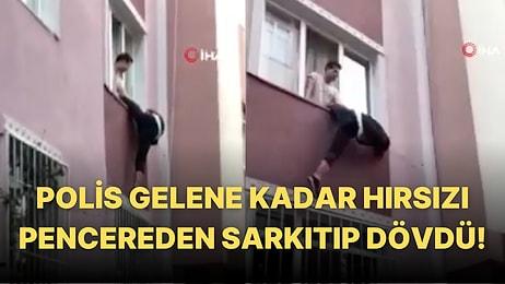 İstanbul Beyoğlu'nda Evine Giren Hırsızı Yakalayan Ev Sahibi, Hırsızı Camdan Aşağı Sallayıp Dövdü