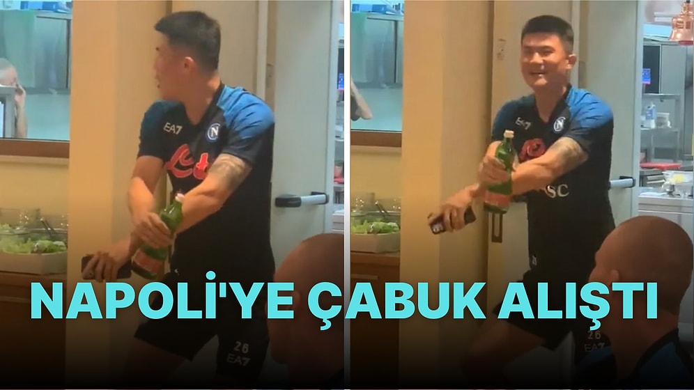 Fenerbahçe'den Napoli'ye Transfer Olan Kim Min Jae'nin Gangnam Style Söyleyip Dans Ettiği Anlar