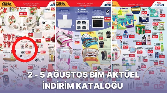 2 - 5 Ağustos BİM Aktüel İndirim Kataloğu