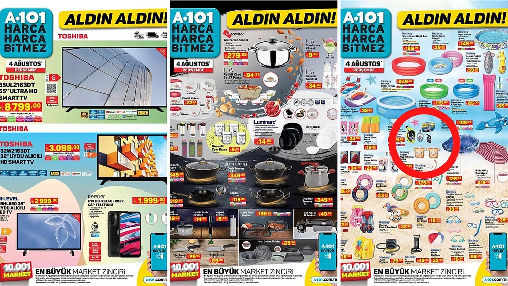 4 Ağustos 2022 A101 Aldın Aldın Kataloğu