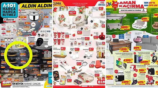 1 - 7 Ağustos Haftasında A101, BİM ve ŞOK Aktüel Ürünler Listesinde Neler Var?