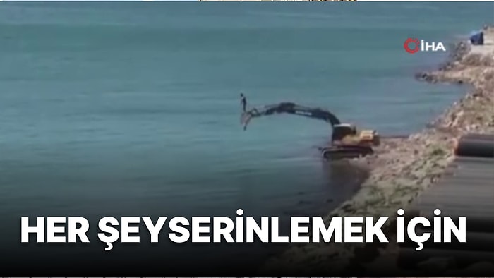 Ekskavatörünüz Olsa Böyle Bir Serinleme Düşünür Müydünüz?