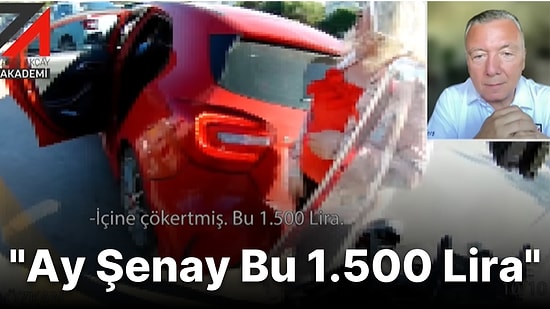 Motosikletin Arkadan Tamponuna Çaptığı Araçtaki Kadının 'Ay Şenay Bu 1.500 Lira' Dediği Gündem Olan Anlar