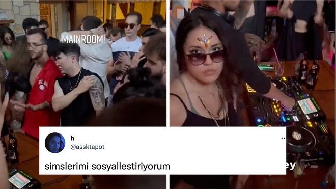 Çeşme'de Bir Grup Gencin Tekno Müzik Eşliğinde Eğlendiği Görüntüler Sosyal Medyanın Diline Düştü!