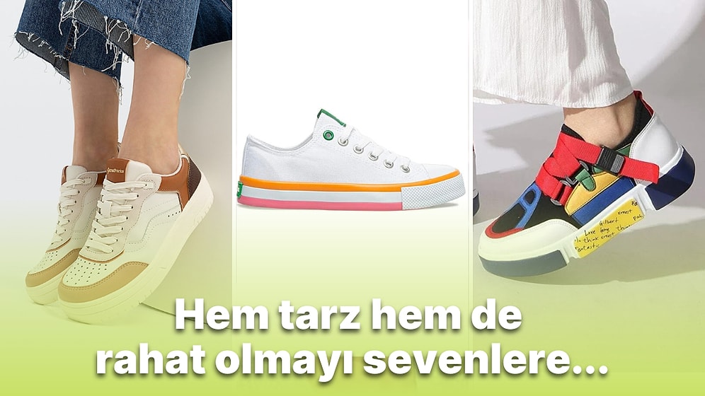 Yaz Aylarında Sandalet Yerine Sneaker Tercih Edenleri Rahat Ettirecek Ayakkabılar