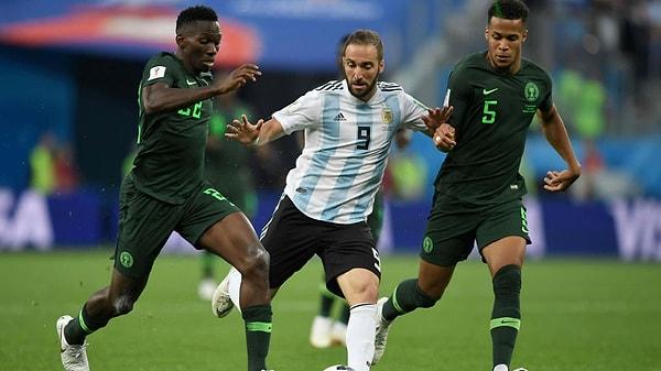 6. Nijerya Dünya Kupalarında sadece Arjantin'le oynadı.