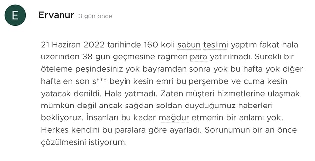 Mağdurlardan bazılarının şikayetleri şöyle: