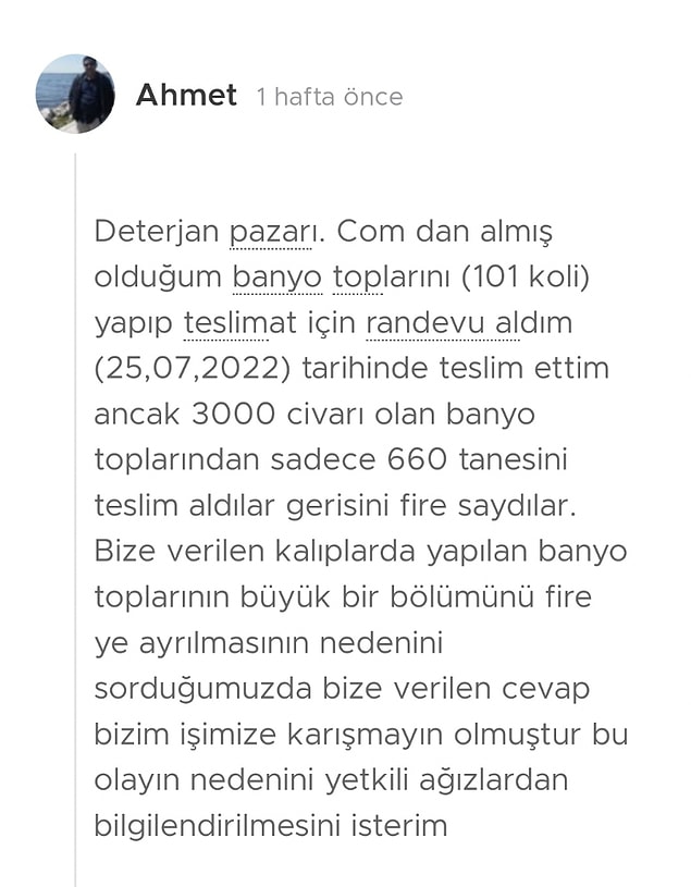 Bazı mağdurlar da banyo toplarını kuruttuktan sonra şirkete paralarını almak için götürdüklerini ve düzgün olmadığı gerekçesiyle ürünlerin bir kısmının alınmadığını belirtti.