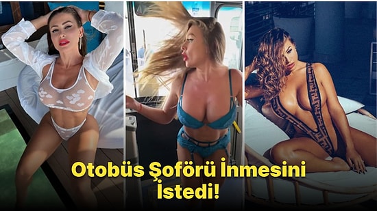 OnlyFans Modeli Francia James, Otobüse İç Çamaşırlarıyla Bindi