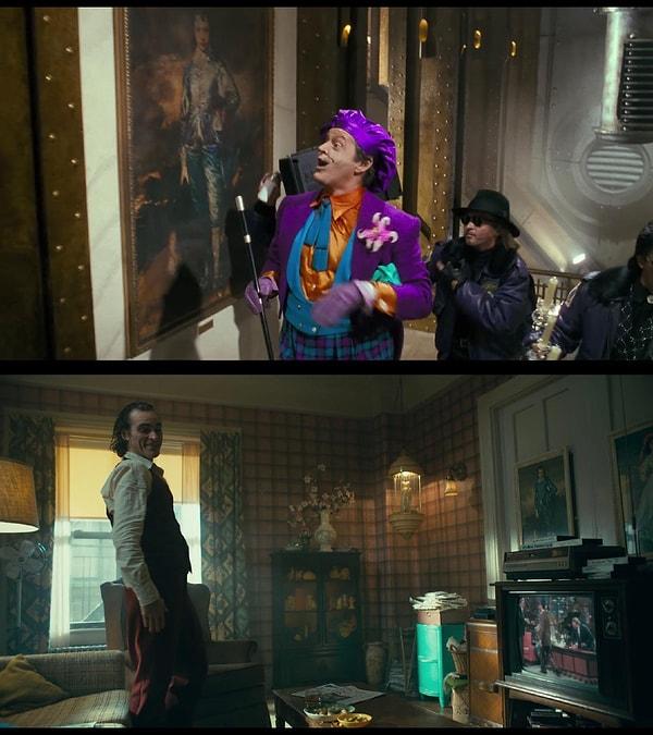 6. 1989 yapımı 'Batman' filminde Joker'in baktığı tablo aynı zamanda 2019 yapımı 'Joker' filminde de gösterilmiştir.