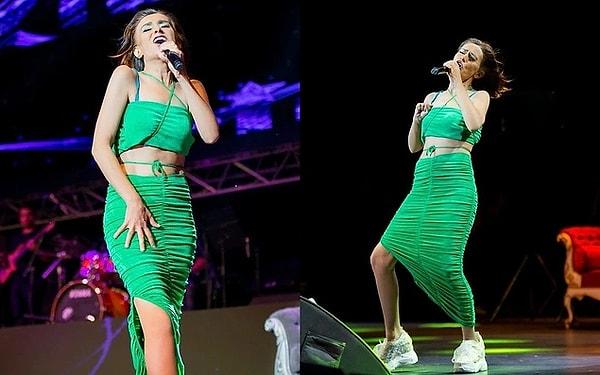 15. Harbiye'de sahneye çıkan ünlü şarkıcı Yıldız Tilbe, konser sırasında 'Eteğini çıkar' diye bağıran hayranına sert çıktı.