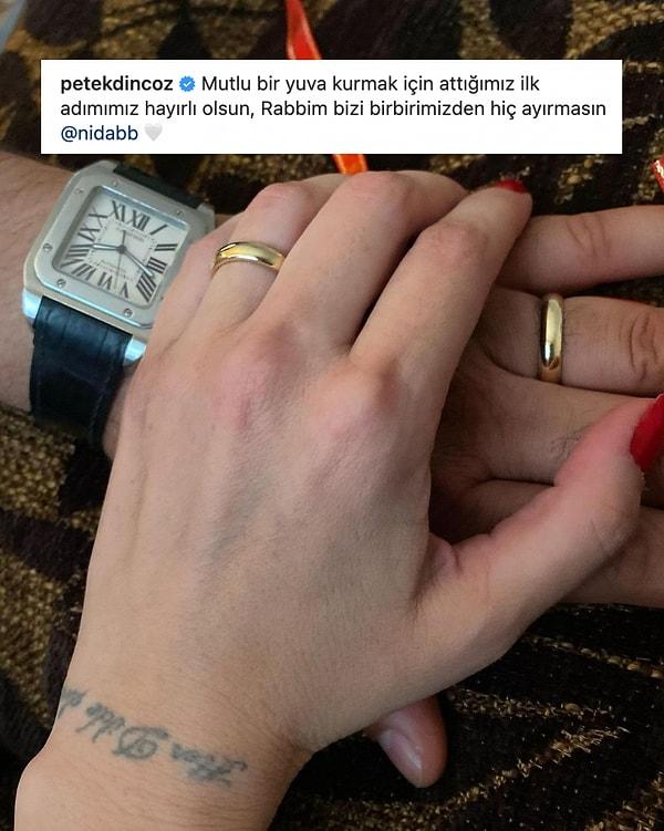 Boşanmanın ardından oğlunun velayetini alan ve gözlerden uzak bir hayat yaşamak için Miami'ye yerleşen Petek Dinçöz, Instagram hesabından yaptığı paylaşımla Nida Büyükbayraktar ile nişanlandıklarını açıkladı!