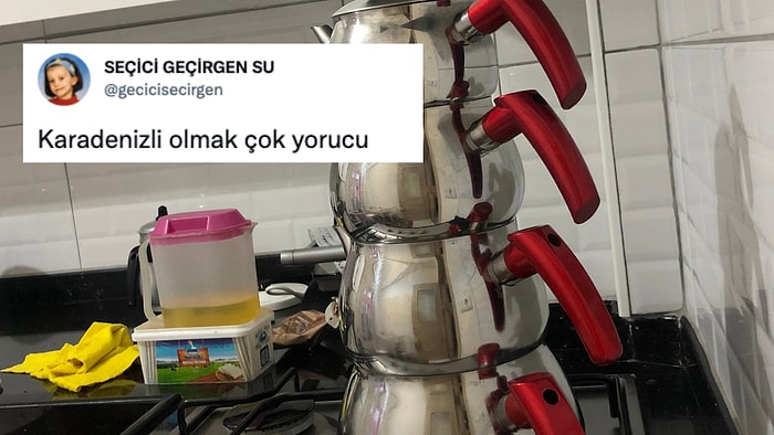 Çaydanlıklarla Kaçak Kat Çıkan Karadenizli Kullanıcının Fotoğrafına Gelen Birbirinden Komik Tepkiler