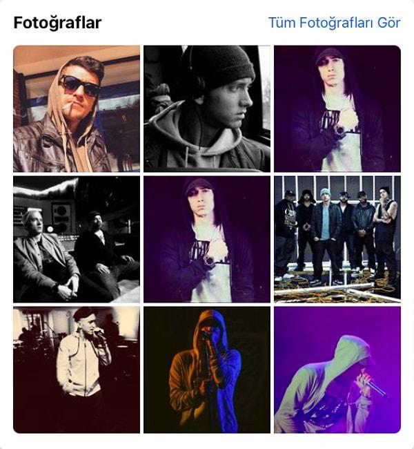 Lülleci Facebook fotoğrafları kısmında Killa Hakan, Allame, Sokrat ST., Patron ve Eminem gibi yerli ve yabancı birçok farklı rapçinin fotoğrafını yüklemiş.