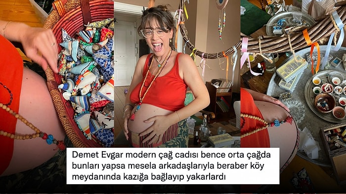 Doğuma Gün Sayan Ünlü Oyuncu Demet Evgar'ın Bebeği Mavi İçin Yaptığı İlginç Ritüel Yine Herkesi Şaşırttı!