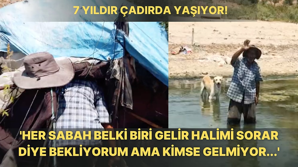 Kimsesi Olmadığı İçin Köpeğiyle Birlikte 7 Yıldır Çadırda Yaşayan 'Robinson' Osman Demir'in Hayat Hikayesi
