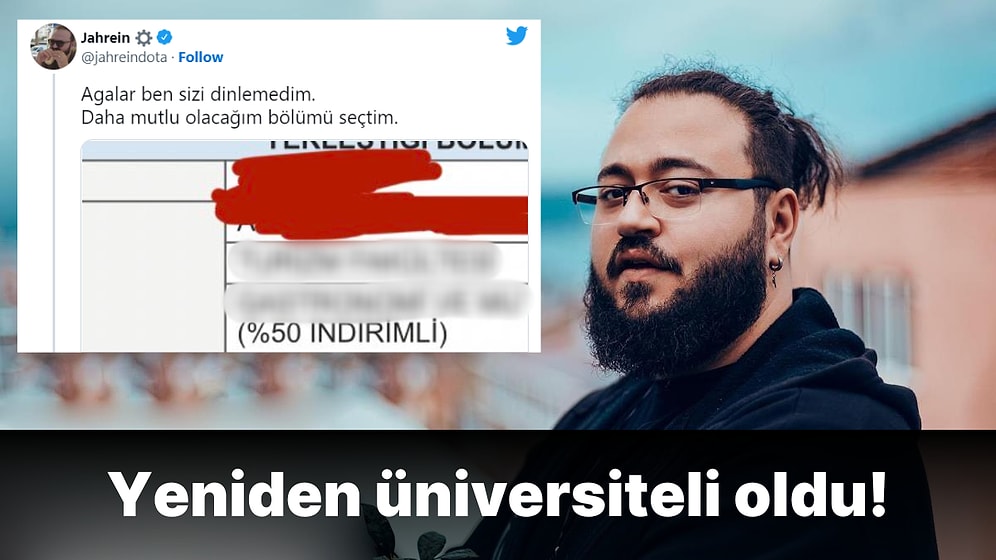 O da YKS'ye Girmişti: Jahrein'in Hangi Bölüme Yerleştiği Belli Oldu