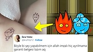 Aşklarını Su ve Ateş Oyununun Dövmeleriyle Bedenlerine İşleyen Çift Kullanıcıların Diline Düştü!