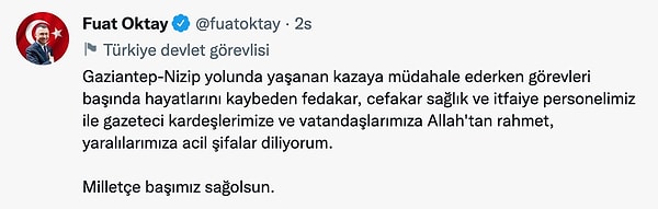 Cumhurbaşkanı Yardımcısı Fuat Oktay ⬇️